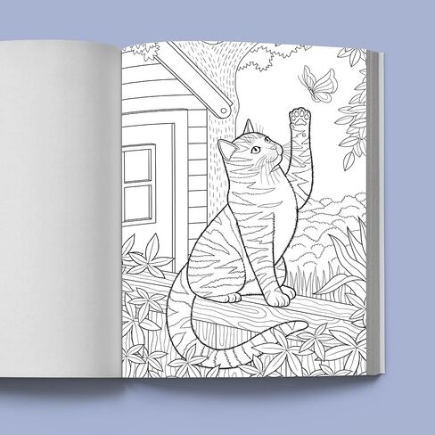 Stress Relief Cat Coloring Book: Calming and Adorable Designs for Adults in Saudi Arabia