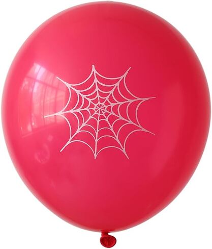 Pagebo Spider موضوع قوس البالون ، 153pcs وردي اللون الأرجواني الأزرق العنكبوت البالونات طباعة مع انفجار الفضة النجمة البالونات in Kuwait