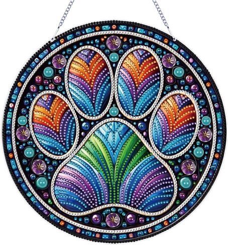 Poetrydraw DIY معلق الماس الماس أسماك مقلنات مدمن مخدرات ، ماس كريستال خاص اللوحة الزخرفة للبالغين ، فني الماس 5D Suncatchers مزدوج الجوه in Kuwait