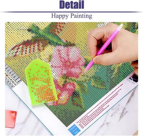 Vividmeng Hummingbird Art Kits للبالغين ، مجموعة أدوات الطلاء الماس للبالغين ، DIY Diy Plant Diamond Paint in Saudi Arabia