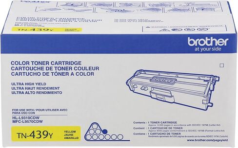 Brother TN439Y Ultra High-Yield Toner Cartridge (Yellow) in Retail Packaging in Saudi Arabia