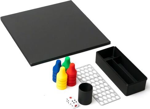 مجموعة ألعاب اللوح الممتازة-20 "x20" لوحة ألعاب رباعية مع 16 بيادق ملونة ، كأس الزهر ، مربعان من الزهر والتخزين in Saudi Arabia