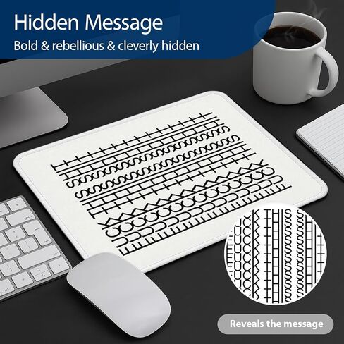 Funny Hidden Message Mouse Pad – Funny Office Mousepad with Sarcastic Quote, Cool Gaming Mouse Pad for Desk, Unique Novelty Mouse Mat, Fuck This Shit Mousepad, Office & Laptop Mouse Pads Black in Kuwait