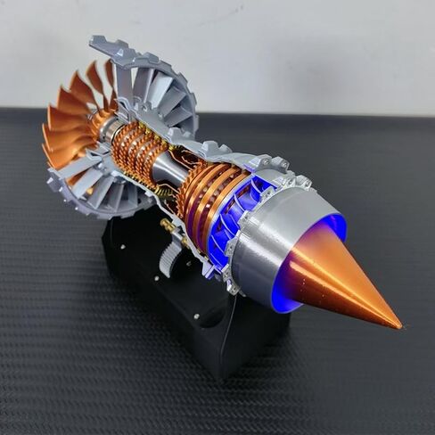 طقم طراز محرك Turbofan الذي يعمل ، 50+PCS Trent900 محاكاة طائرة محرك طائرة طائرة توربوفان الوظيفية مع ضوء LED in Saudi Arabia