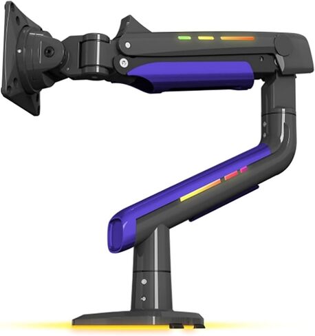 G60 Monitor Arm 32-60 Inch Curved Screen Desktop Monitor Stand 2-20kgs with RGB Light in Saudi Arabia