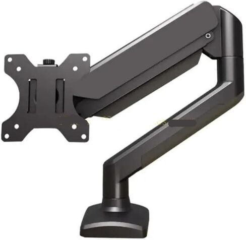 K43B Single Monitor Mounting Arm for 17-32 Inch Screens, Adjustable Computer Monitor Stand Clamp Mounting Height Adjustable(White) in Saudi Arabia