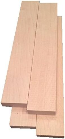 White's Woods Padauk Wood Craft Lumber Pack - 4 Pieces, 3/4" x 2" x 12" in Saudi Arabia