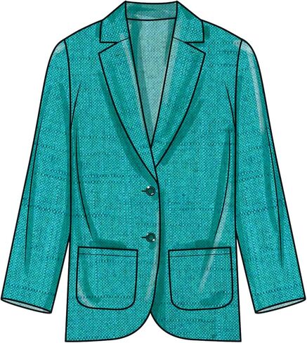 Simplicity SS9930A Easy to Make Easy to Make Children's, Teens' and Adults' Oversized Button-Front Blazers and Shorts Sewing Pattern Packet, Design Code S9930, Sizes XS - L/XS - XL in Saudi Arabia