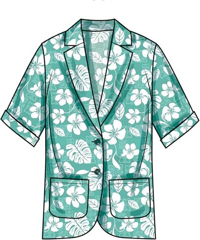 Simplicity SS9930A Easy to Make Easy to Make Children's, Teens' and Adults' Oversized Button-Front Blazers and Shorts Sewing Pattern Packet, Design Code S9930, Sizes XS - L/XS - XL in Saudi Arabia