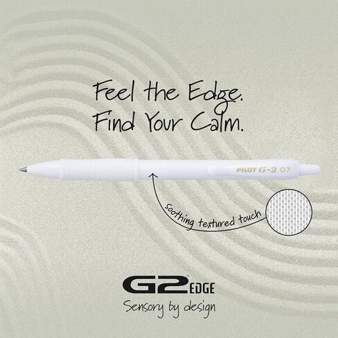 Pilot G2 Edge Premium White هلام الأسطوانة ، النقطة الدقيقة ، حبر أسود 0.7 مم ، تجربة الكتابة الحسية - حوض 36 in Saudi Arabia