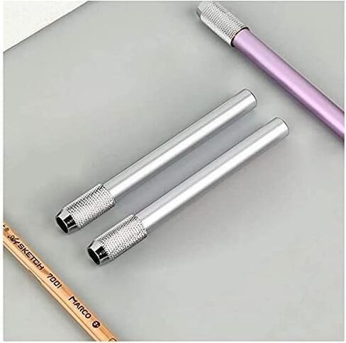1Pc Pencil Extenders Dual Head Pencil Extender for Artists Adjustable Metal Handle Pen Holder Lengthener for School Office Professional ，Pencil Holders and Pen Holders，Desk Accessories in Saudi Arabia