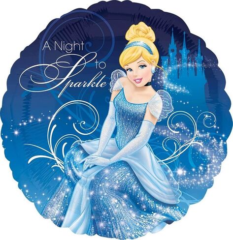 Cinderella Birthday Party 5pc Foil Balloons Bouquet Decorations in Saudi Arabia