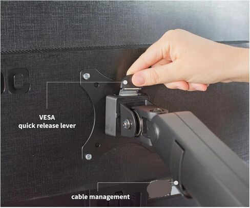 حامل مكتب ARM Single Monitor Monitor Aluminist مع منفذ U - in Saudi Arabia