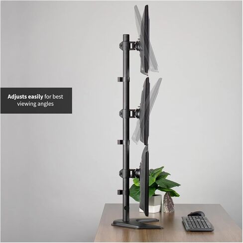 Triple Monitor Desk Stand/Mount FreeStanding 3 شاشات تصل إلى 27 بوصة in Saudi Arabia