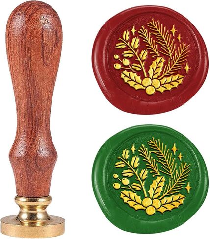 Lilac Wax Seal Stamp, 1" Retro Sealing Stamps Removable Brass Head with Wooden Handle Seal Stamp Flower Sealing Wax for Envelope Greeting Card Gift Wedding Engagement Party Invitation in Saudi Arabia