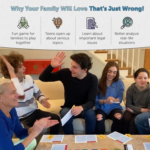 That's Just Wrong! – A Critical Thinking & Debate Game for Teens & Classrooms | Fun Ethical Dilemmas & Real-Life Legal Scenarios for Engaging Conversations in Saudi Arabia