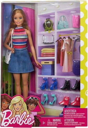 Barbie Doll with 11 Accessories in Kuwait