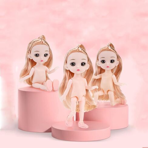 4 Pcs 6 Inch Princess Girl Mini Dolls, Small Princess Dolls, Little Girl Miniature for 3+ Year Old Girls in Kuwait