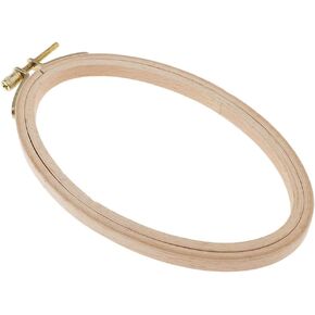 LoveIndiy Ambroidery Hoops Beech Wooden Stitch Hoop Oval Wood Hoops لخياطة حرفة ، 29.5 سم 27.5 سم in Kuwait