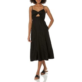 The Drop Women's Maci Strappy V-Neck Cutout Smocked Back Midi Dress in Saudi Arabia