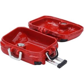 لعبة Dollhouse Accessories Cute Mini Travel Dascase ، حقيبة صعبة Mini Travel Surcase جذابة للدمى (أحمر) in Kuwait