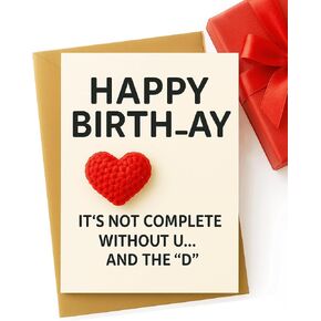 بطاقة عيد ميلاد مضحكة للرجال - زينة فريدة للرجال والزوج وصديقها - بطاقات عيد ميلاد سعيد (نمط ب) in Kuwait