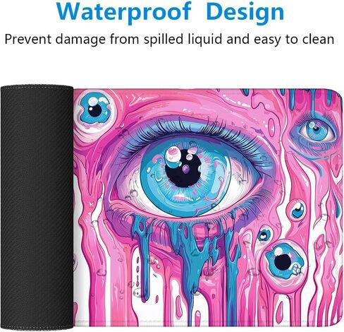 Marble Mouse Pad Fantasy Ink Painting Purple Blue Glitter Large Gaming Mouse Mat with Stitched Edges,Non-Slip Waterproof Rubber Base Mouse Mat Office Computer Keyboard Laptop Home 31.5"x11.8" in Saudi Arabia