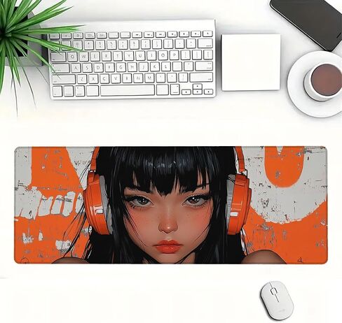 Holiday Christmas Desk Mat Festive Stockings Fire Cartoon Mousepad XL Large Gaming Mouse Pad Laptop Keyboard Mat Desk Pad Office Computer Keyboard Laptop Home, 31.5x11.8 Inch in Saudi Arabia