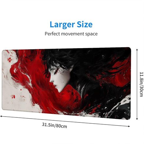 الرخام الماوس PAD Fantasy Ink Painting Purple Blue Glitter Mate Mouse Mouse مع حواف مخيط ، قاعدة مطاطية مقاومة للماء ، لوحة مفاتيح كمبيوتر محمول كمبيوتر محمول 31.5 "x11.8" in Kuwait