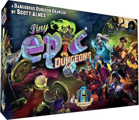 Tiny Epic Dungeons Deluxe | Cooperative Dungeon Crawling Adventure Board Game | Includes Miniatures |1-4 Players, Ages 14+ | Fantasy Board Game in Saudi Arabia