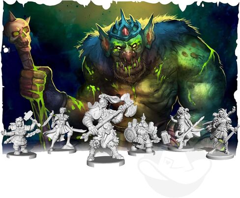 Tiny Epic Dungeons Deluxe | Cooperative Dungeon Crawling Adventure Board Game | Includes Miniatures |1-4 Players, Ages 14+ | Fantasy Board Game in Saudi Arabia