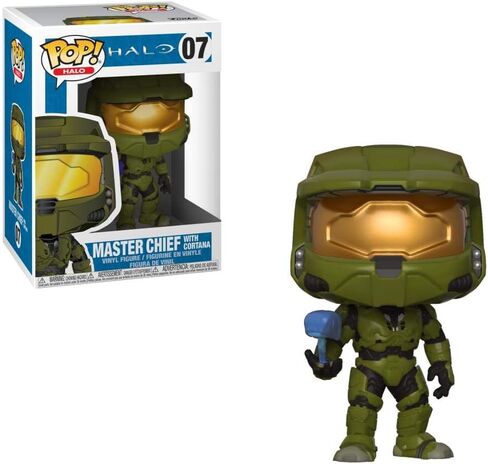 فونكو بوب! الألعاب: Halo - Master Chieff with Cortana - Finyl Figure - فكرة الهدية - البضائع الرسمية - للأطفال والكبار - عشاق ألعاب الفيديو - نموذج نموذج لهواة الجمع والعرض in Saudi Arabia