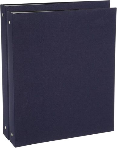 PATIKIL A4 Size 3 Ring Binder,2Pcs 1 Inch Round Ring Durable Linen Hardcover Binder Fit for 8.5" x 11" Paper Recipe Photo Office, Sky Blue in Saudi Arabia