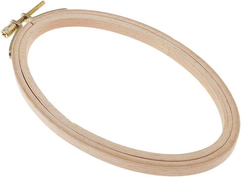 LoveIndiy Ambroidery Hoops Beech Wooden Stitch Hoop Oval Wood Hoops لخياطة حرفة ، 29.5 سم 27.5 سم in Kuwait