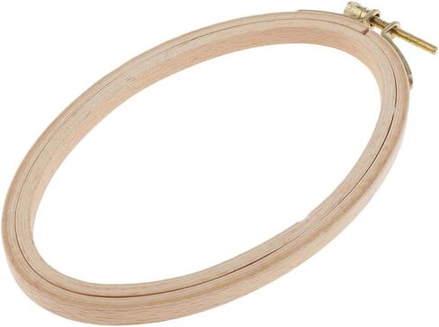 LoveIndiy Ambroidery Hoops Beech Wooden Stitch Hoop Oval Wood Hoops لخياطة حرفة ، 29.5 سم 27.5 سم in Kuwait