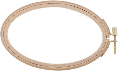 LoveIndiy Ambroidery Hoops Beech Wooden Stitch Hoop Oval Wood Hoops لخياطة حرفة ، 29.5 سم 27.5 سم in Kuwait