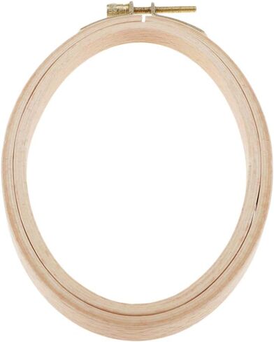LoveIndiy Ambroidery Hoops Beech Wooden Stitch Hoop Oval Wood Hoops لخياطة حرفة ، 29.5 سم 27.5 سم in Kuwait