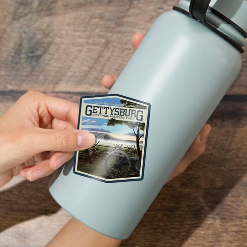 Die Cut Sticker Gettysburg National Military Park ، بنسلفانيا ، ميدان المعركة الضبابي ، ملصق فينيل من 3 إلى 6 بوصات ، (شارات مقاومة للماء للسيارات ، زجاجات المياه ، أجهزة الكمبيوتر المحمولة ، المبردات) ، كبيرة in Saudi Arabia