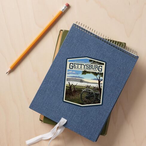 Die Cut Sticker Gettysburg National Military Park ، بنسلفانيا ، ميدان المعركة الضبابي ، ملصق فينيل من 3 إلى 6 بوصات ، (شارات مقاومة للماء للسيارات ، زجاجات المياه ، أجهزة الكمبيوتر المحمولة ، المبردات) ، كبيرة in Saudi Arabia