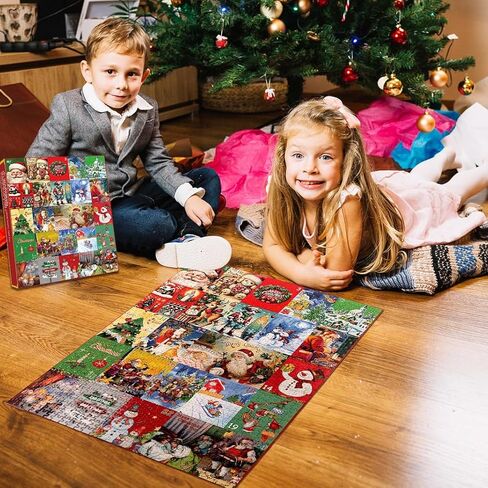 Advent Calendar 2024 ألغاز عيد الميلاد: 1008pcs أحذية بانورامزو 24 يومًا من المفاجأة العد التنازلي ، عيد الميلاد القديم ، هدية عيد الميلاد للبالغين ، الأولاد ، الفتيات in Kuwait