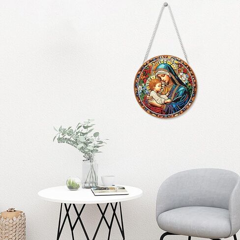 Cute Bird Diamond Painting Hanging Pendant Kit, 5D DIY Acrylic Crystal Special Shaped Window Garden Animal Diamond Art Ornament for Adult (ZD09) in Saudi Arabia