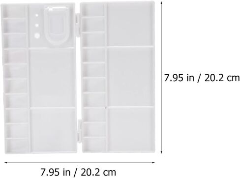 25 Grids Plastic Watercolor Pigment Box Lid Foldable Painting Palette for Artists and Boys and Girls for Travel and Outdoor Painting in Saudi Arabia
