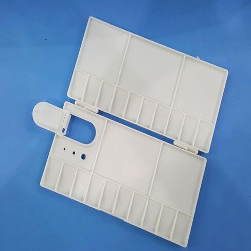 25 Grids Plastic Watercolor Pigment Box Lid Foldable Painting Palette for Artists and Boys and Girls for Travel and Outdoor Painting in Saudi Arabia