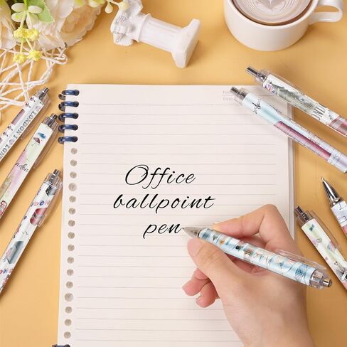 24 PCS London Point Pens ، British تحت عنوان Ballpoort Pens Ink Black Ink في 6 تصميمات مميزة للمدينة ، هدايا التذكارية للمسافرين المراهقين للطلاب in Kuwait