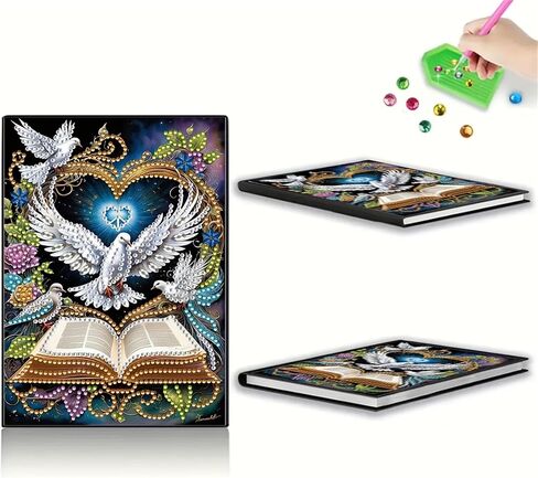 Sunflower Diamonds Painting Notebook for Adults, A5 Diamond Art Journal and DIY Sketchbook, Diamond Art Kit Supplies,Gift for Beginners, Craft Lovers, Artists. (Sunflower) in Kuwait