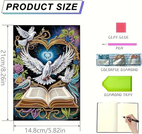 Sunflower Diamonds Painting Notebook for Adults, A5 Diamond Art Journal and DIY Sketchbook, Diamond Art Kit Supplies,Gift for Beginners, Craft Lovers, Artists. (Sunflower) in Kuwait