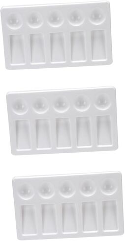 2sets 3 PCS Platelets Rights Rightweight Mixing Drays for Alloving Waterclor Action Mixing Boards for Artists Cauphs and Hobbyists 3pcs*2 in Kuwait