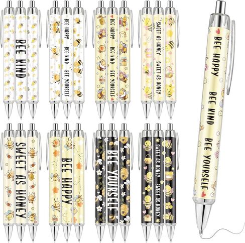 24 PCS London Point Pens ، British تحت عنوان Ballpoort Pens Ink Black Ink في 6 تصميمات مميزة للمدينة ، هدايا التذكارية للمسافرين المراهقين للطلاب in Kuwait