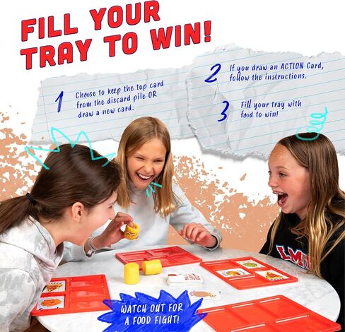 The Lunch Room – Ultimate Family Board & Card Game Hilarious Food Fight with Tater Tots Squishy Toys for Kids & Adults 8+ | Easy-to-Learn Party Game for 3-6 Players in Saudi Arabia