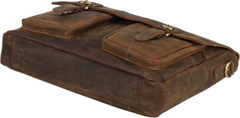 حقيبة كمبيوتر محمول لدقة Look Vintage - حقيبة رسول وعرة للرجال والنساء مع حزام ، سحاب YKK ، مقصورات - حقيبة كتف للجنسين in Saudi Arabia